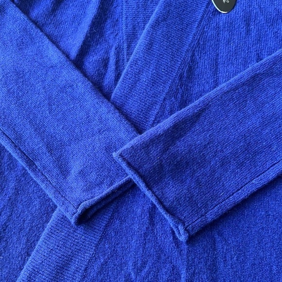 NWT Claudia Nichole Cashmere Open Royal Blue/Purple Cardigan - Picture 4 of 9